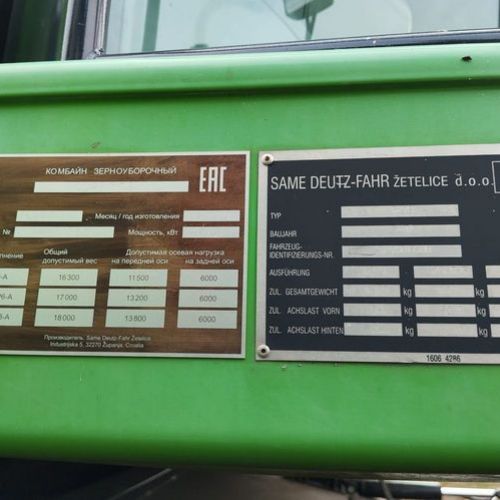 Комбайн Deutz-Fahr 6095 HTS и рапсовый стол (лот 4)