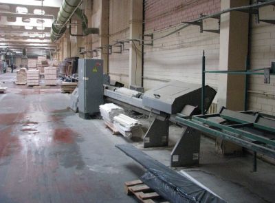 Линия оптимизации (оптимизационный торцовочный станок) серия 11, производитель PAUL Maschinenfabrik GmbH & Co. KG (Германия), 2004 г.в.