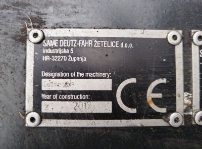 Комбайн Deutz-Fahr 6095 HTS и рапсовый стол (Лот 2)